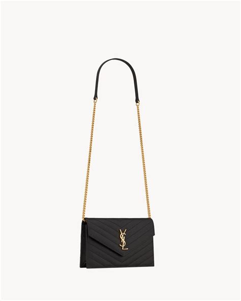 borsa matelasse ysl|CASSANDRE ENVELOPE CHAIN WALLET IN .